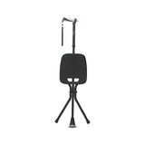 Verstelbare aluminium wandelstok met zitje
