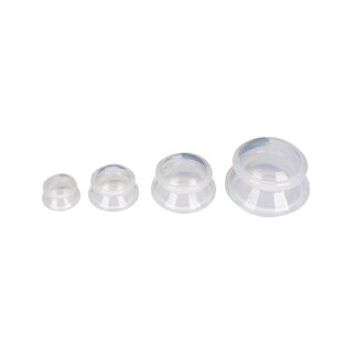 Transparante siliconen cups 4x