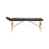 Opvouwbare massagetafel Balance hout 2-delig zwart