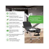 Draagbare massagetafel Adele 70cm - Zwart