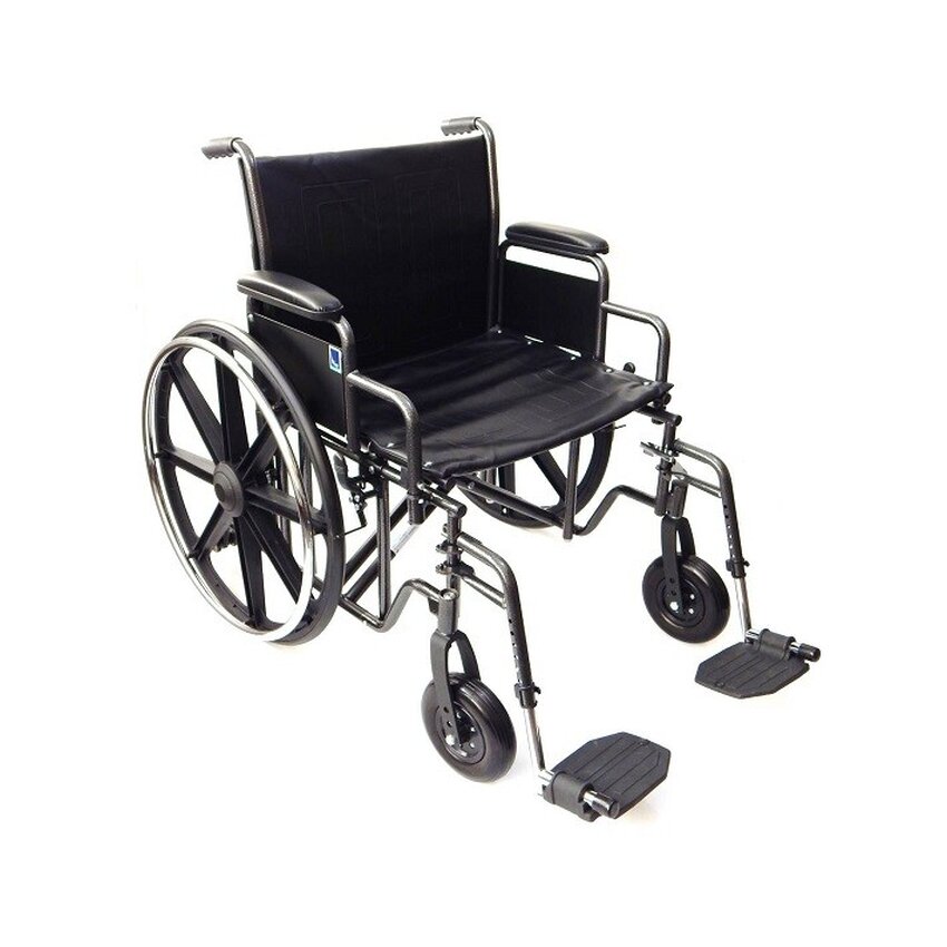 Extra brede rolstoel 56 cm versterkt frame – Draagvermogen: 225 kg