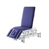 Elektrische massagetafel 5-delig - Rila PRO - Wit frame, blauwe bekleding