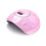 UV LED glanzende 86W lamp in roze parelmoerglans