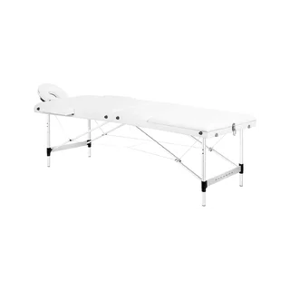 BALANCE opvouwbare aluminium massagetafel, drie secties - wit