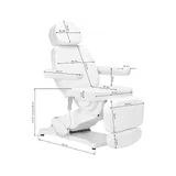Elektrische behandelstoel SILLON CLASSIC – 3 motoren met verwarming, wit (2e editie)