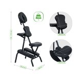 Energiemassagestoel - zwart