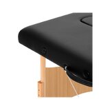 Opvouwbare massagetafel Balance hout 3-delig zwart