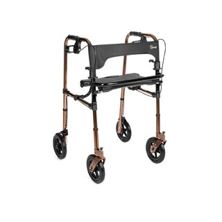 4-wiel rollator met remmen en zitting - DEFENDER