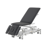 Elektrische massagetafel 5-delig - Rila PRO - Wit frame, grijze bekleding