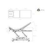 Professionele elektrische massagetafel 7-delig - Galley