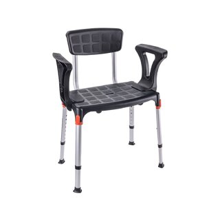 Douchestoel met rugleuning en armleuningen 3-in-1