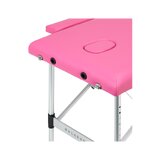 Opvouwbare massagetafel Balance aluminium 2-delig roze