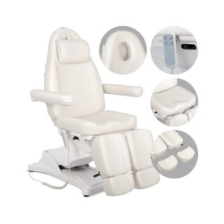 Cosmetische behandelstoel, elektrisch Elara PRO 6P - wit