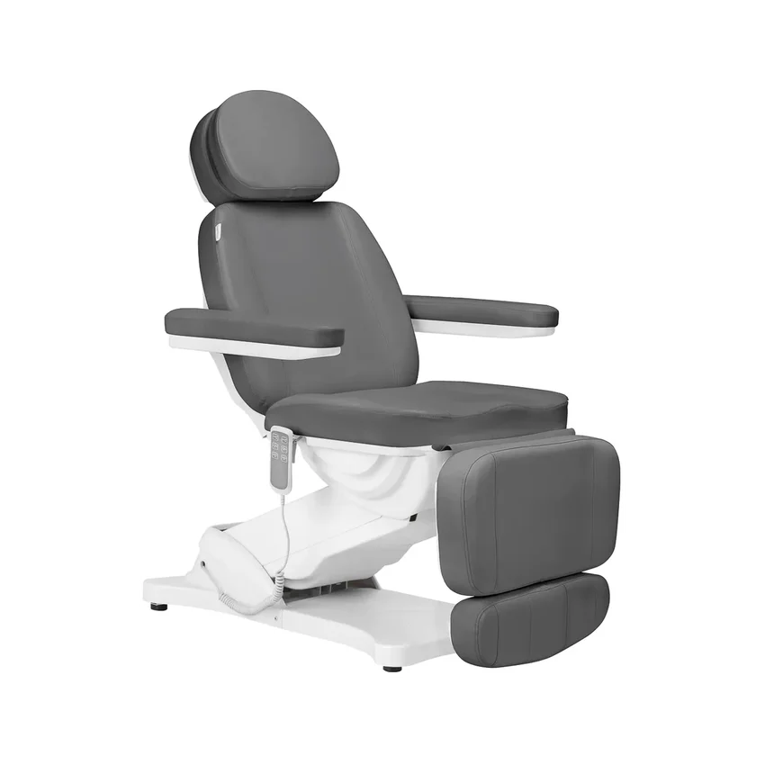 Elektrische schoonheidsstoel SILLON CLASSIC 3 motoren grijs