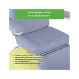 Cosmetische behandelstoel, elektrisch Elara PRO 4 - violet