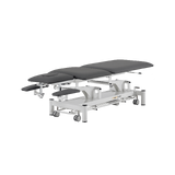 Elektrische massagetafel 5-delig - Rila PRO - Wit frame, grijze bekleding