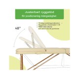 Draagbare massagetafel Bianca - Beige