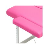 Opvouwbare massagetafel Balance aluminium 2-delig roze