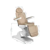 Elektrische behandelstoel azzurro 870 3 sterke cappuccino