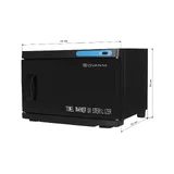 Handdoekverwarmer met UV-sterilisator 16 liter Zwart